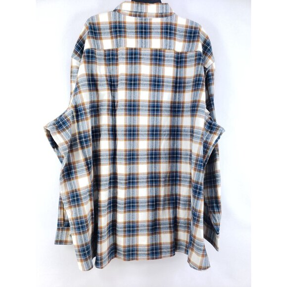 RedHead Mens 5XL Ozark Mountain Plaid Flannel Shirt Long-Sleeve Comfortable Fit - Picture 2 of 8